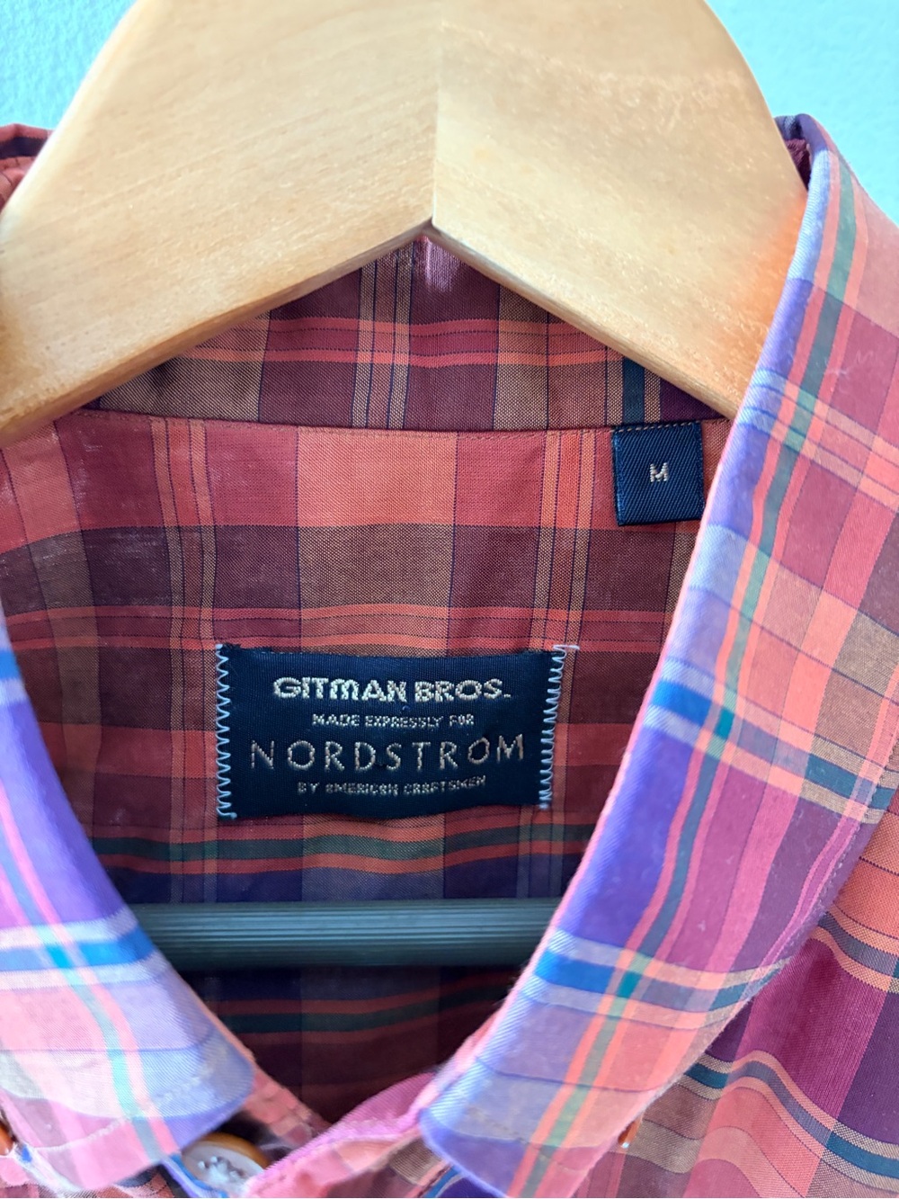 Men's Vintage‎ Gitman Brothers Plaid Button-Down Shirt - Picture 4 of 4